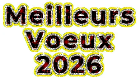 Meilleurs voeux 2026 glitter