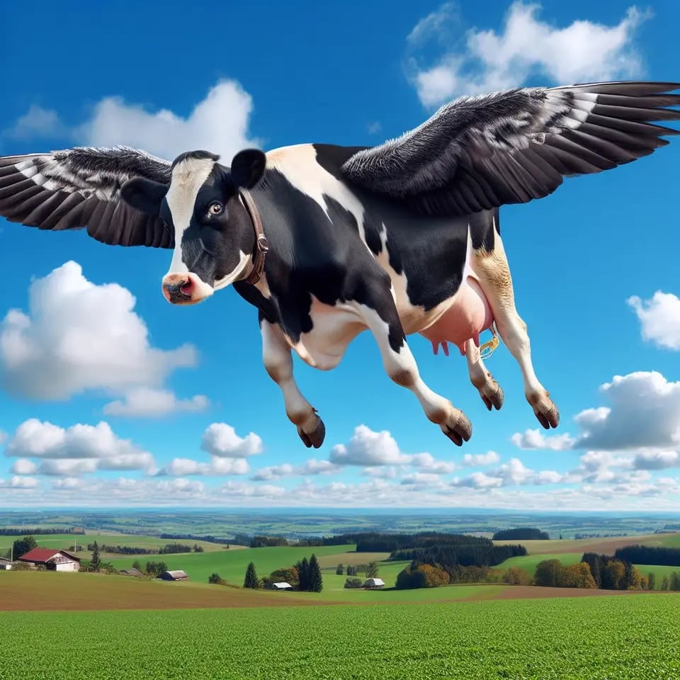 Vache oiseau